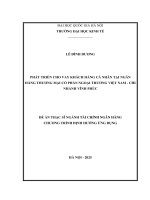 Phát triển cho vay khách hàng cá nhân tại ngân hàng thương mại cổ phần ngoại thương việt nam   chi nhánh vĩnh phúc