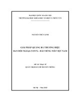 Luận văn thạc sĩ Quản trị báo chí truyền thông: Giải pháp quảng bá thương hiệu Ban Đối ngoại (VOV5) - Đài Tiếng nói Việt Nam