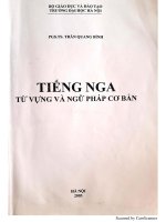 Tiếng nga - từ vựng và ngữ pháp cơ bản