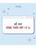 Sổ tay công thức vật lí 11