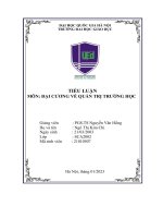 “Đại cương về quản trị trường học