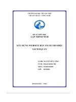 Đồ Án môn học lập trình web xây dựng website bán sách cho hiệu sách Đại an