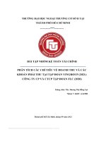 Phân tích các chỉ tiêu về doanh thu và các khoản phải thu tại tập Đoàn vingroup (2021)  công ty cp và ctcp tập Đoàn flc (2020)