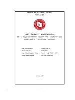 Đề tài thực tiễn Áp dụng các quy Định về hợp Đồng lao Động tại công ty tnhh high commerce