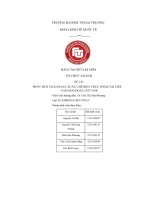 Phân tích ngành sản xuất, chế biến thực phẩm tại việt nam giai Đoạn 2017 2018 sd