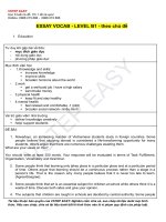 9  vocab writing b1 theo chủ Đề