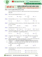 14  Đề số 14  tài liệu