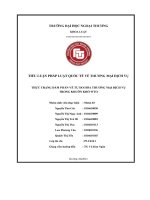 Thực trạng Đàm phán về tự do hóa thương mại dịch vụ trong khuôn khổ wto