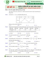 12  Đề số 12  tài liệu
