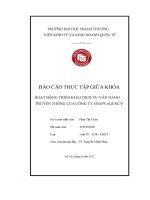 Báo Cáo Thực Tập Giữa Khóa Hoạt Động Triển Khai Dịch Vụ Vận Hành Truyền Thông Của Công Ty Snaps Agency.pdf
