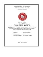Thực Trạng Sử Dụng Phƣơng Thức Nhờ Thu Tại Các Doanh Nghiệp Xuất Nhập Khẩu Việt Nam Hiện Nay Và Những Vấn Đề Đặt Ra.pdf