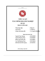 Tiểu luận tài chính doanh nghiệp