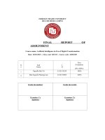 Course name artificial intelligence in era of digital transformation