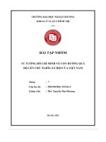 Tư tưởng hồ chí minh về cnxh tại vn   tiểu luận tri104(hk1 2324)