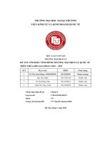 Đề tài  tìm hiểu tình hình thương mại dịch vụ quốc tế trên thế giới giai Đoạn 2010 – 2021