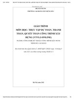 Hướng dẫn thanh quyết toán