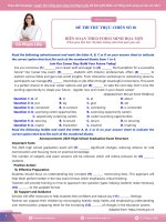 Đề thi thử số 10 biên soạn theo form minh họa mới 2025  cô phạm liễu