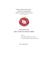 Bài tập giữa kỳ báo cáo kết quả truyền thông