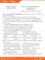 2  Đề thi thử tốt nghiệp thpt 2025   môn Địa lí   sở gd&Đt hải phòng (1)