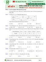 9  Đề số 9  tài liệu