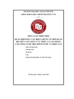 Quan Điểm duy vật biện chứng về mối quan hệ giữa vật chất và Ý thức và vận dụng vào công cuộc Đổi mới Ở nước ta hiện nay s