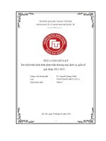 Tiểu luận giữa kỳ tìm hiểu tình hình hình phát triển thương mại dịch vụ quốc tế giai Đoạn 2011 2021