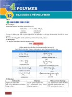Bài 12  Đại cương polime   hs