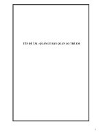 Quản lý bán quần Áo trẻ em