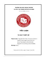 Tiểu luận tư duy thiết kế