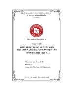 Tiểu Luận Phân Tích Thương Vụ Xuất Khẩu Hạt Điều Và Bài Học Kinh Nghiệm Cho Doanh Nghiệp Việt Nam.pdf