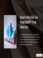 Ebook Ứng dụng chat gpt trong dạy học