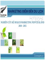 Tiểu luận - MARKETING ĐIỂM ĐẾN DU LỊCH - đề tài - NGHIÊN CỨU KẾ HOẠCH MARKETING NEW ZEALAND 2010 - 2015
 