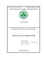 Khảo sát quy trình chăm sóc và nuôi dưỡng heo nái Đẻ tại trại chăn nuôi heo, tỉnh lâm Đồng
