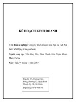 Dự án kế hoạch kinh doanh - Saigonheat -FPT