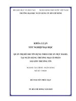 Quản trị rủi ro tín dụng theo chuẩn mực basel tại ngân hàng thương mại cổ phần sài gòn thương tín