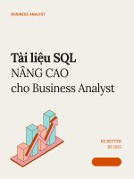 Nâng Cao Kỹ Năng SQL Cho Business Analyst