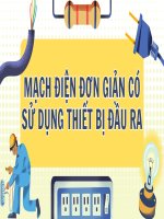 Chuyên đề Vật Lí 11 Kết nối tri thức Bài 9: Mạch điện đơn giản có sử dụng thiết bị đầu ra chương trình mới năm 2018