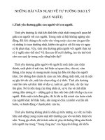 Top những bài văn nlxh về tư tưởng Đạo lý (hay nhất)
