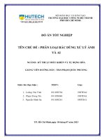 Phân loại rác dùng xử lý Ảnh