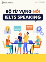 Bộ từ vựng nói ielts speaking của IELTS XUÂN PHI