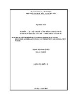 Nghiên cứu chế tạo bê tông rỗng thoát nước sử dụng cốt liệu tái chế từ chất thải rắn xây dựng