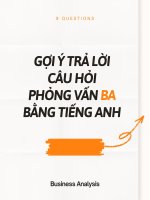 Gợi ý Trả Lời Câu Hỏi Phỏng Vấn Business Analyst Bằng Tiếng Anh