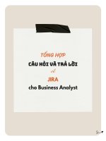 Tổng hợp câu hỏi và trả lời về JIRA cho Business Analyst