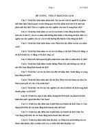 ĐỀ CƯƠNG - TÂM LÝ KHÁCH DU LỊCH ( full đáp án 15 câu )