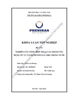 Nghiên cứu tổng hợp tio2 g   c3n4 nhằm Ứng dụng xử lý xanh methylen (mb) trong nước