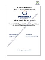Thiết kế quy trình kiểm tra tình trạng kỹ thuật của Động cơ Ô tô trong bảo dưỡng sửa chữa