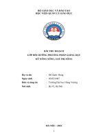 Thực trạng và giải pháp hoạt động giáo dục kỹ năng sống và giá trị sống tại trường Đại học Hùng Vương