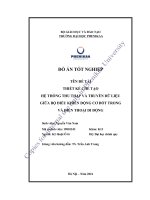 Thiết kế chế tạo bàn thí nghiệm bộ Điều khiển vòng kín bướm ga Điện tử