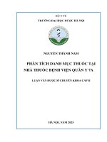 Nguyễn Thành Nam Phân Tích Danh Mục Thuốc Tại Nhà Thuốc Bệnh Viện Quân Y 7A Luận Văn Dược Sĩ Chuyên Khoa Cấp Ii.pdf