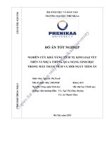 Nghiên cứu khả năng tích tụ kim loại vết trên vi nhựa thông qua màng sinh học trong mẫu trầm tích và mối nguy tiềm Ẩn